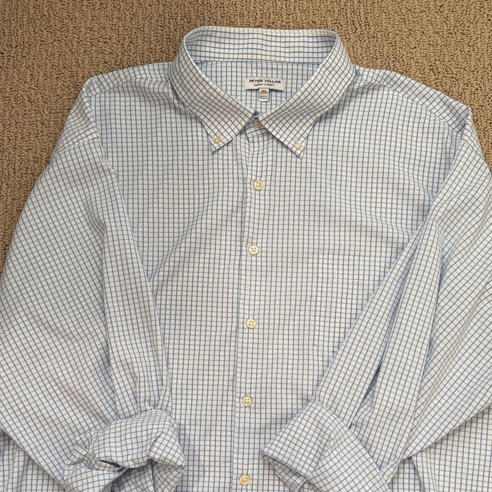 Peter Millar Hanford Performance Twill Sport Shirt